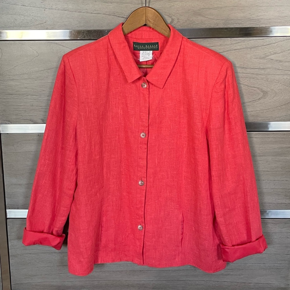 Harve Benard 100% Linen Jacket